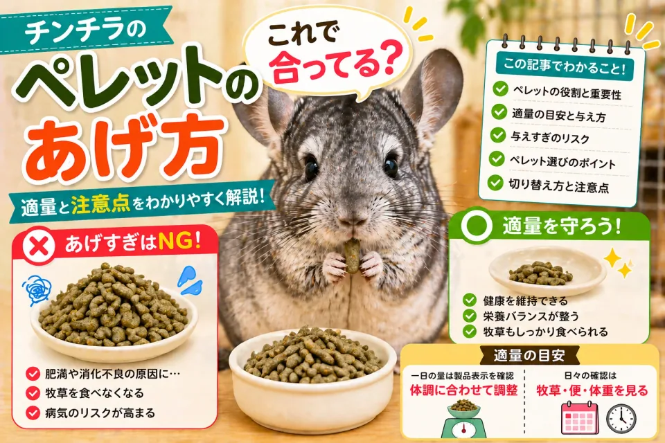ペレットのあげ方